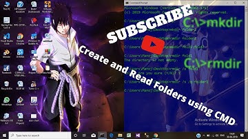 How to Create and Delete Folders using Windows Command prompt [in Hindi]