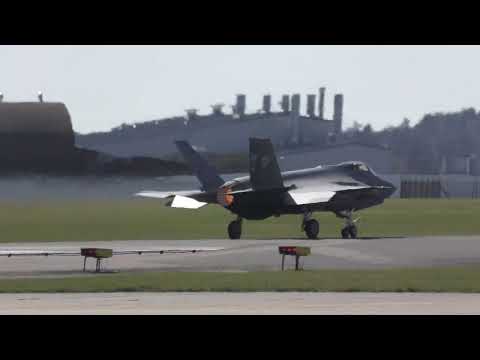 1st ever Marine Fighter Attack Squadron 311 VMFA-311 Tomcats F35C depart UK for Operation Epic Fury