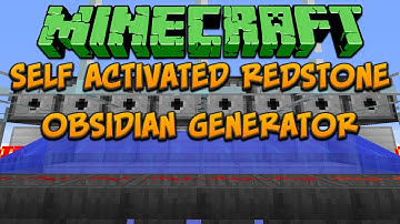 Minecraft: SAROG (Self Activated Redstone Obsidian Generator) Tutorial