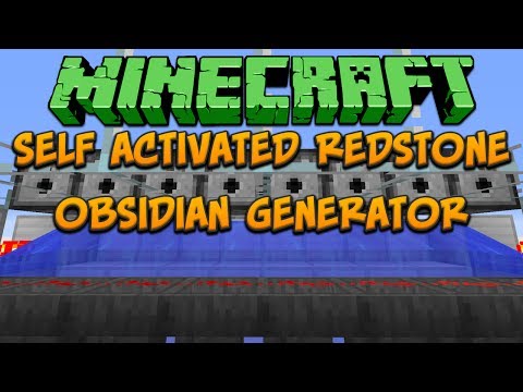Minecraft: SAROG (Self Activated Redstone Obsidian Generator) Tutorial
