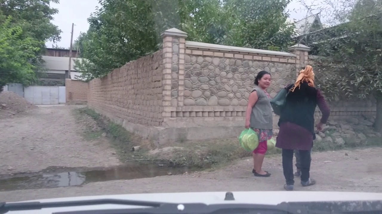 Кызыл-Кия, поездка через Ул. Мира, Хлеб завод, Метрострой, Ул. Жданова и Ул. Советская 23.09.2018