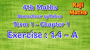 4th maths|term 1|chapter 1|Geometry|exercise 1.4| A|samacheer syllabus
