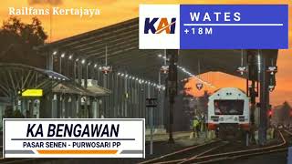 Announcer Voice KA BENGAWAN tiba di stasiun Wates