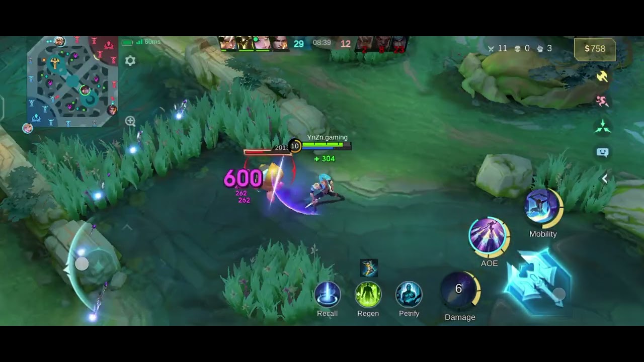 Gys first video. Gusion just having fun with bots😂😂 27 kills.