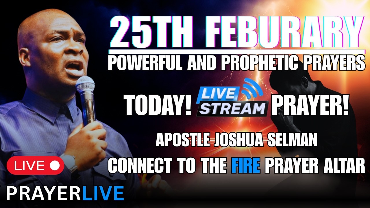 POWERFUL AND PROPHETIC MORNING PRAYERS🔥| APOSTLE JOSHUA SELMAN #apostlejoshuaselman #prayer #live