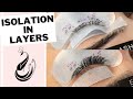 Lashing in Layers | Isolating and Taping in Layers | Yegi Beauty