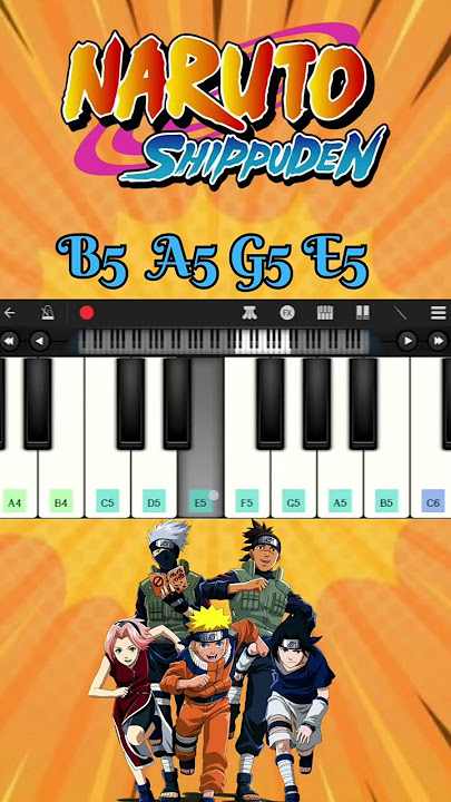 Naruto Theme song on piano🥷🏻🟠#trending #trendingshorts #narutoshippuden #narutouzumaki