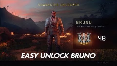 Bruno Easy Character Unlock Blackout