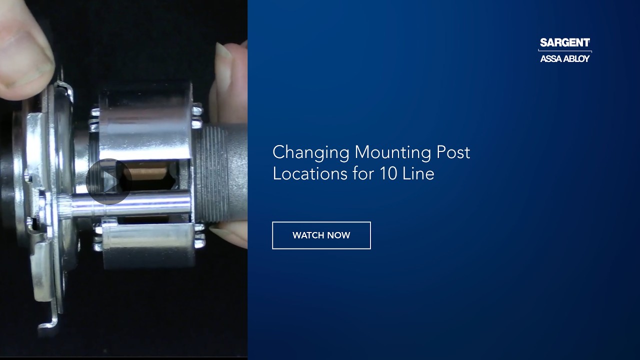 Changing Mounting Post Locations for 10 Line - Technical Product ...