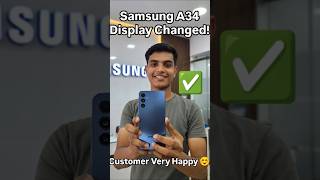 Samsung A34 Service Centre Mein Display Lagwaya | Full Process & Cost 🔥