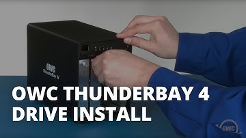 How to Install Hard Drives or SSDs in the OWC ThunderBay 4
