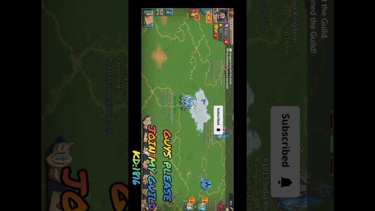 Lords mobile new KD 1816-how to grow? which guild to join.ALL IN ONE.