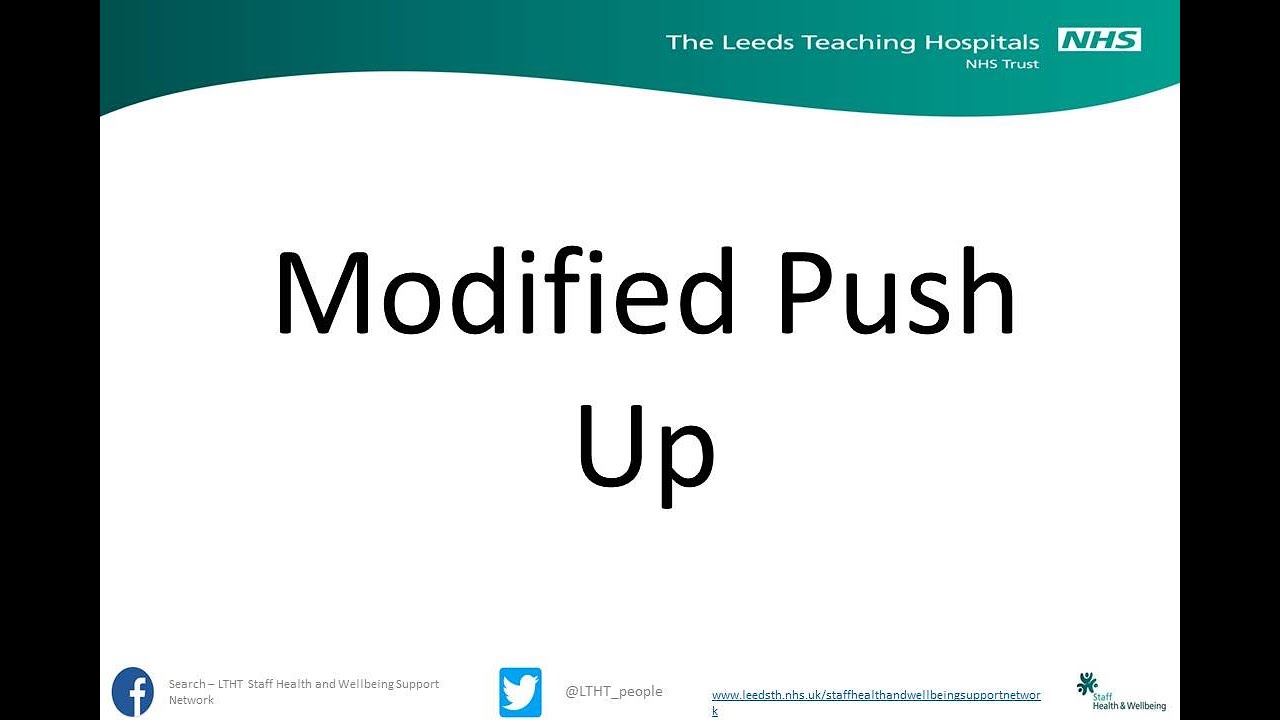 Modified push up - YouTube