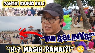 Pantai Sanur Sore Hari H 7 Lebaran 2026 Masih Ramai?! Kondisi Terbaru Bali 😳