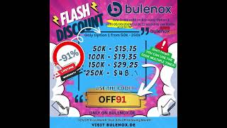 Bulenox 91% LIFETIME OPTION 1 - Coupon: OFF91