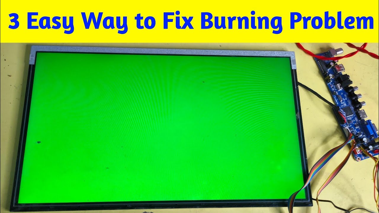 3 Way to fix LED TV Red Green Blue problem Easy way to fix Burning
