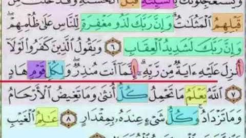 صفحة 250 سورة الرعد الايات من 6 : 9 مكررة بصوت الشيخ محمد المنشاوى