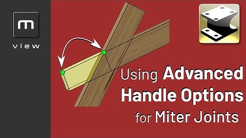 IRONCAD 2023 - Using Advanced Handle Options for Miter Joints