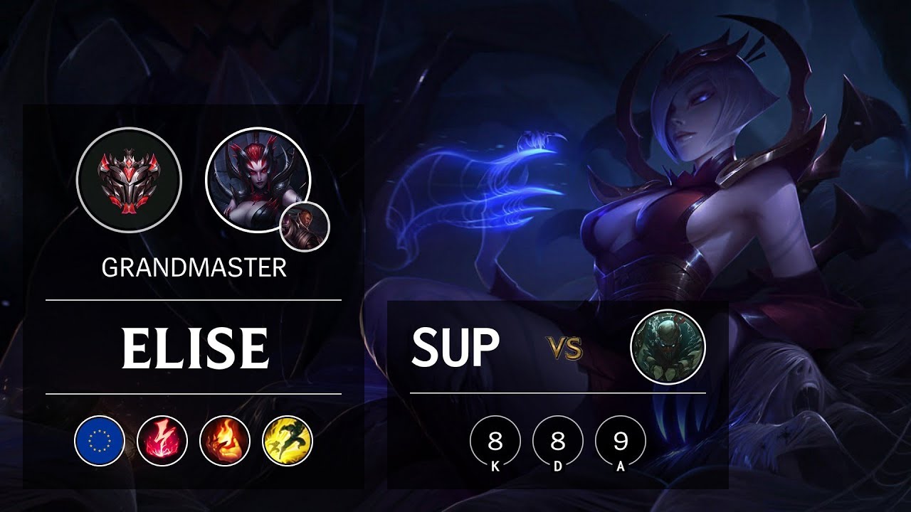 Elise Support vs Pyke - EUW Grandmaster Patch 9.18