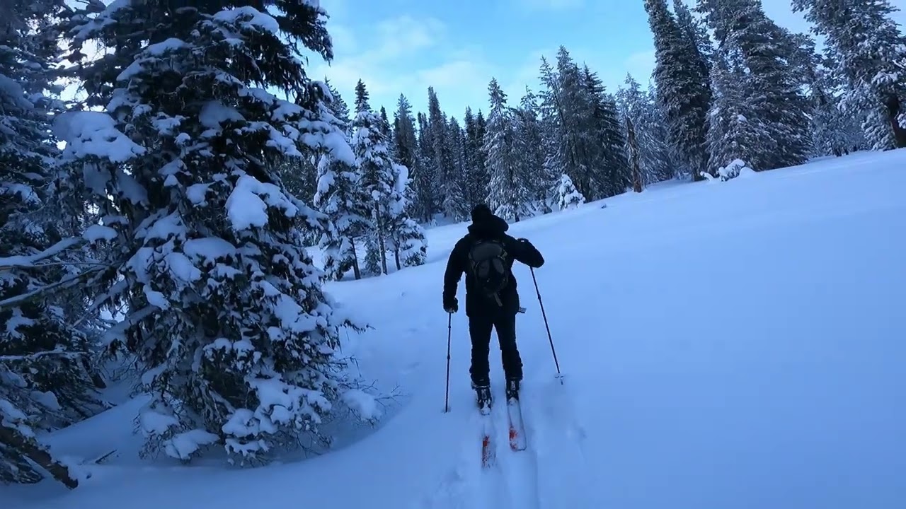 Backcountry Skiing Sargent Mountain, Brundage, Idaho 2023-01-06