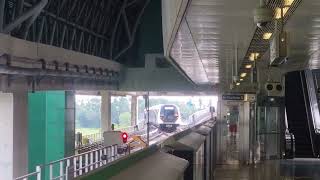[Going back to rest] SMRT DNB/NIS Alstom MOVIA R151 825/826 departing Tuas Link (TWD)