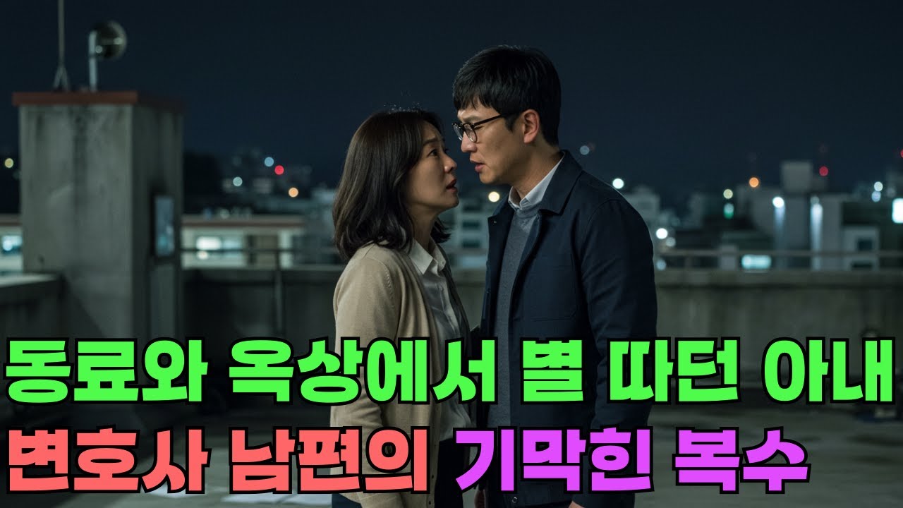 Outline Video 아내가 늦은 귀가를 반복하더니, 결국 학교 동료와 옥상에서 이런 일이