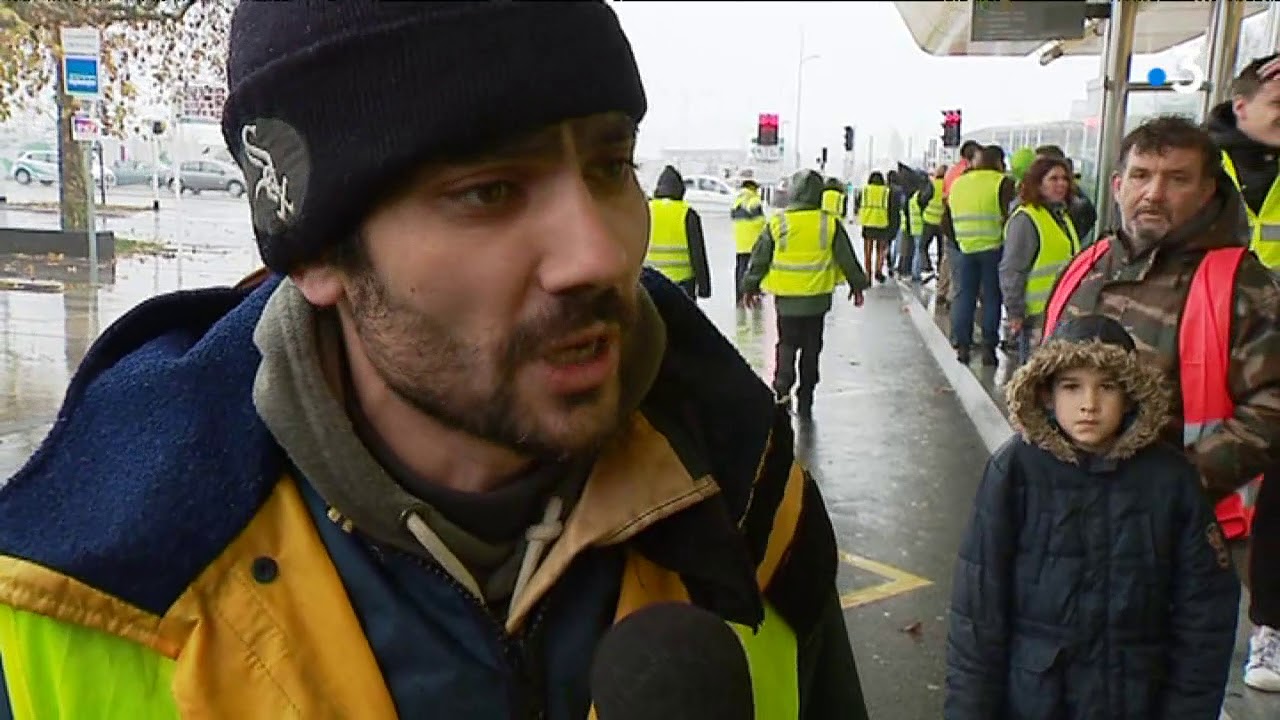 Gilets Jaunes à Saint Nazaire Manifestation Commune Avec La Cgt