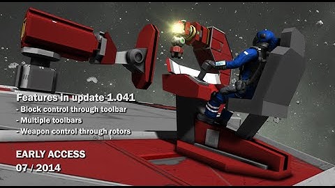 Space Engineers - Block control through Toolbar, Weapons control through Rotors