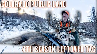 Mule Deer Hunting Colorado PUBLIC LAND | 4th season leftover rifle tag