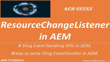 AEM Tutorial #49 | Event Handling #4 | Sling ResourceChangeListener in AEM