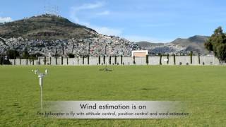 Wind Estimation and Rejection via Sliding Mode High-gain Observer