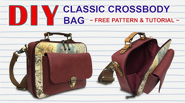 DIY Classic Crossbody Bag - How to make Sling Bag - Tutorial Cara Membuat Tas Selempang