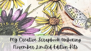 My Creative Scrapbook - Unboxing November Limited Edition Kits