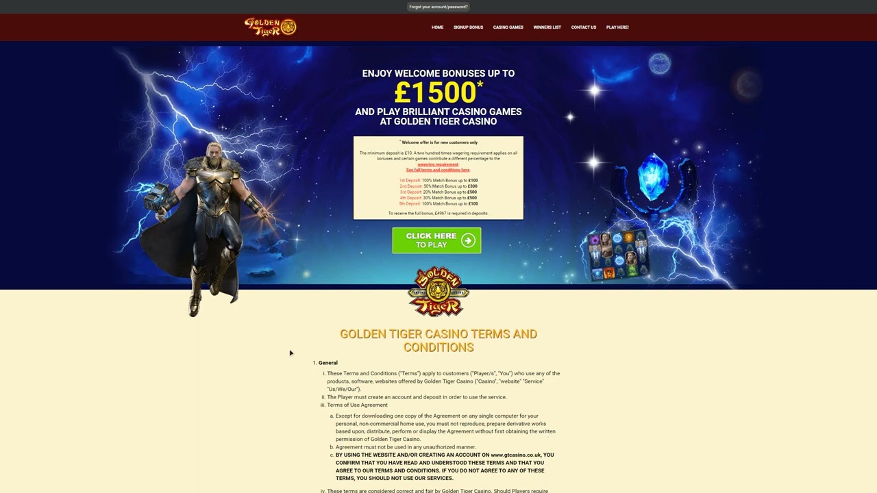 online casino reviews usa Golden Tiger Casino online review