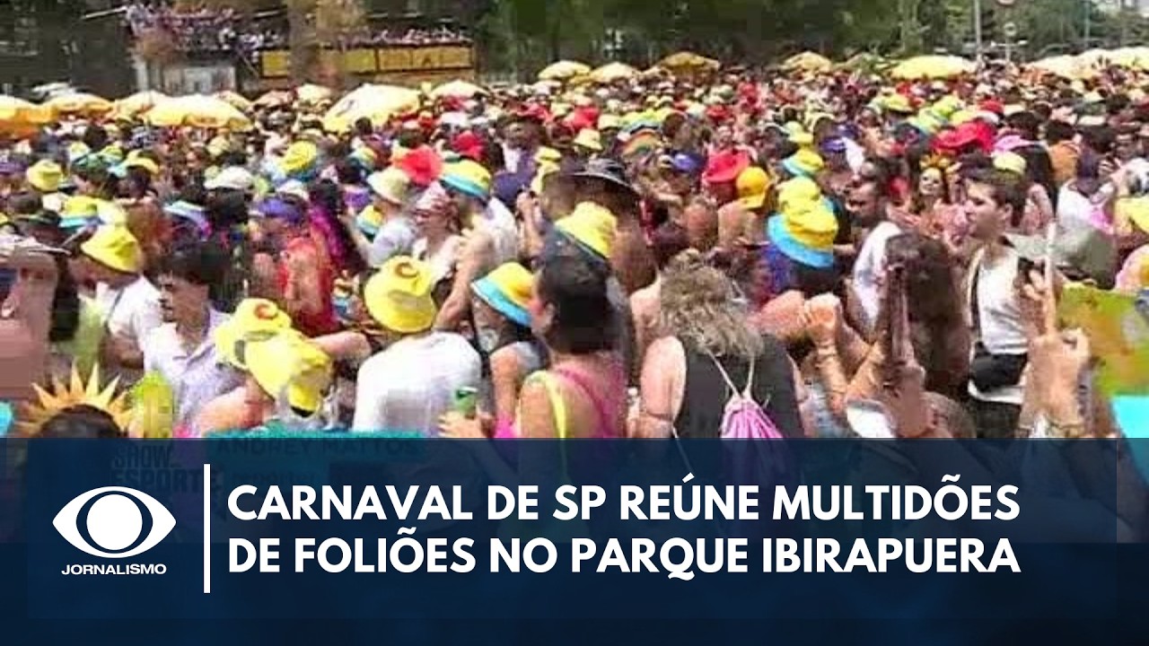 Carnaval em SP reúne multidão no Parque Ibirapuera