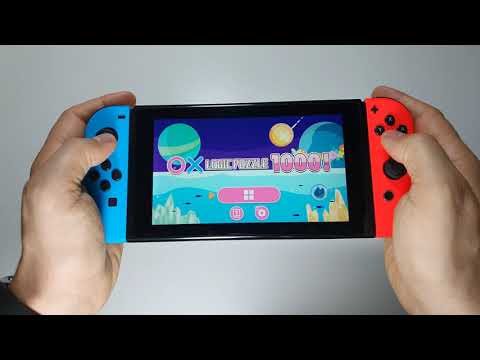 〇× LOGIC PUZZLE 1000 ! Nintendo Switch handheld gameplay