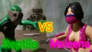 Reptile vs Meleena.Mortal Kombat Plasticine Animation/Рептилия vs Милина.Мортал Комбат Анимация.