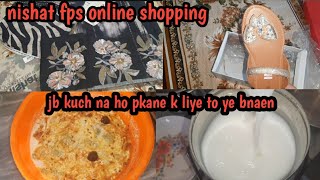 my shopping hoal from nishat fps/garmi main dahi ka raita or lassi😋/#shopping #vlog #viralvideo