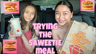 Trying McDonald’s NEW Saweetie Meal! 👀