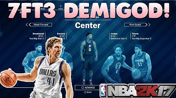 NBA 2K17 TIPS - BEST CENTER BUILD MOST OVER POWERED MYPLAYER DOMINATE NBA 2K17 MYPARK!! 7FT3 DEMIGOD
