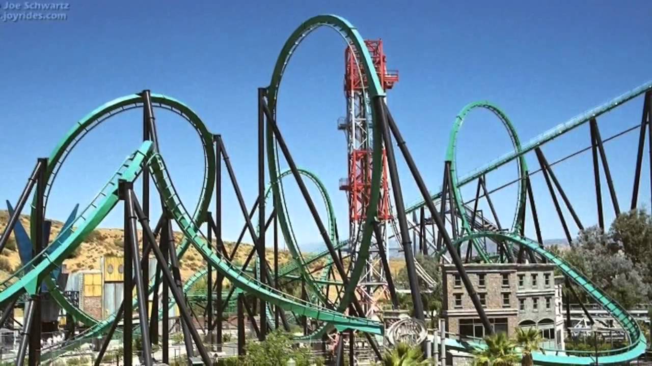 Top ten Rides at Six Flags Magic Mountain - YouTube