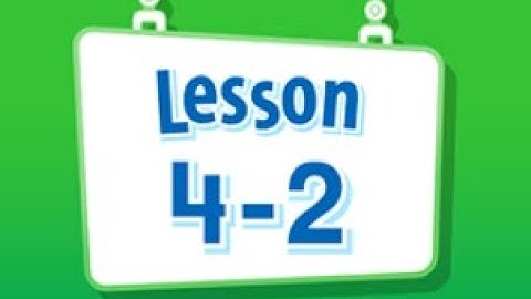 Math Envision English Lesson 4-2