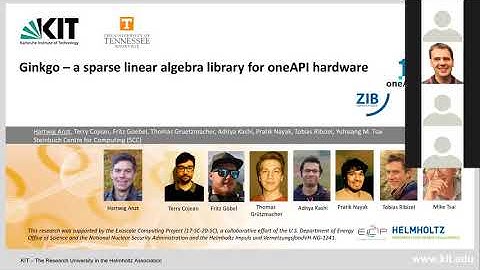A oneAPI Case Study: Ginkgo – a sparse linear algebra library for OneAPI Hardware