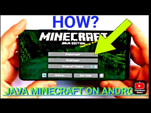 Ինչպես խաղալ JAVA Minecraft ANDROID -ի վրա // how to play JAVA ...