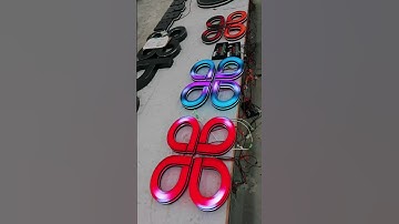 The magic of Chinese luminous characters#signage #design #ledlight #signature #lightbox#ledsign