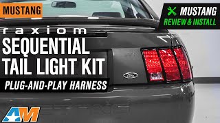 19962004 Mustang Raxiom Sequential Tail Light Kit  PlugandPlay Harness Review & Install