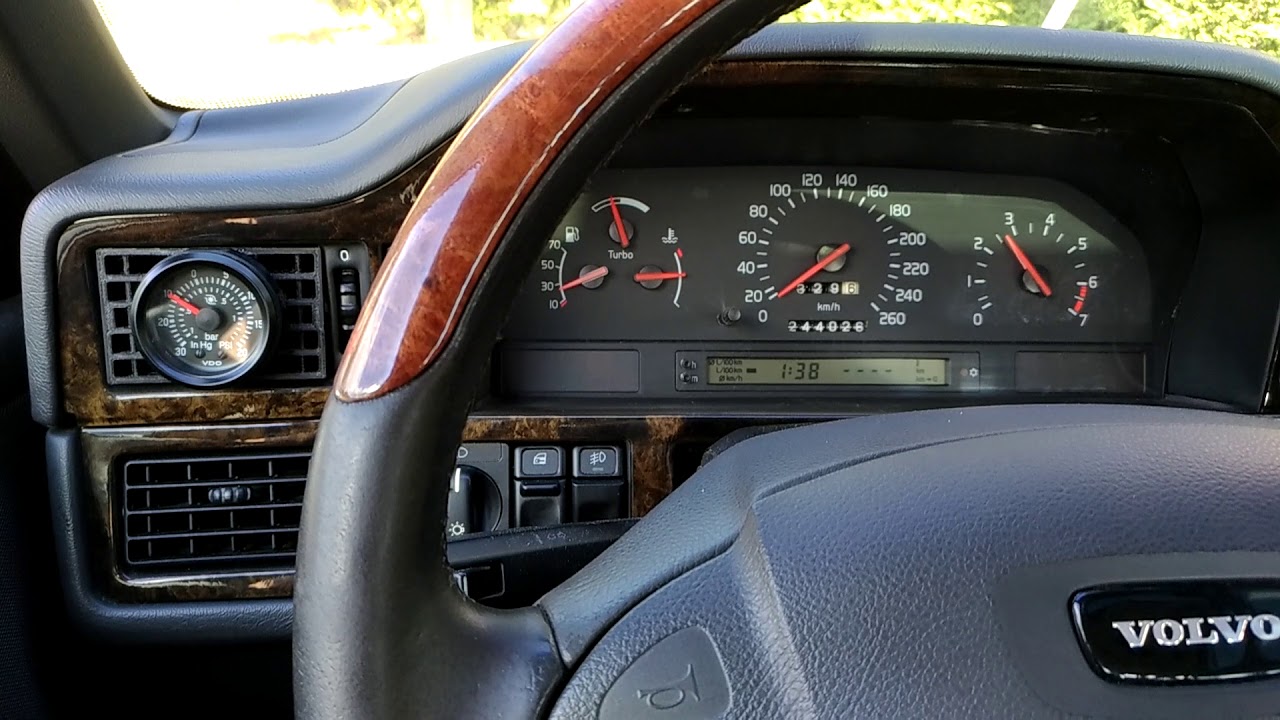 Volvo 850R boost gauge install