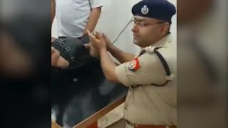 Watch | Shamli SP massages feet of kanwar pilgrim at medical camp