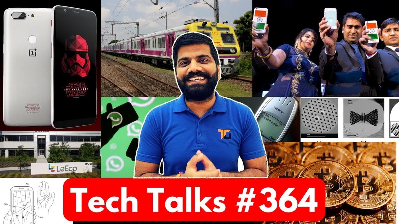Tech Talks #364 - Freedom 251, Oneplus 5T Star Wars, Samsung Palm, Bitcoin Jobs hindi news channel live