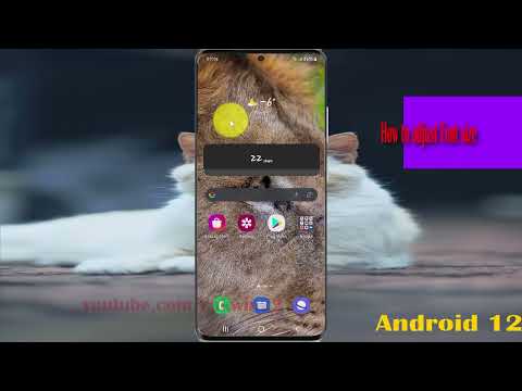 How to adjust Font size in Samsung Galaxy S21 Plus